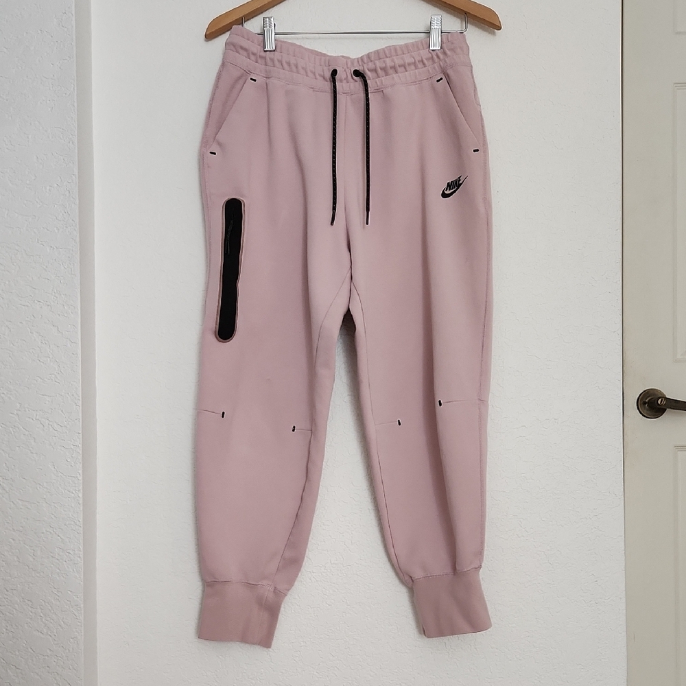 Nike Light Pink Joggers with Black Details